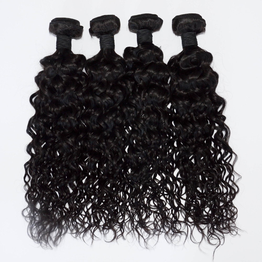 Cheap deep wave unprocessed brazilian human hair weft YJ189